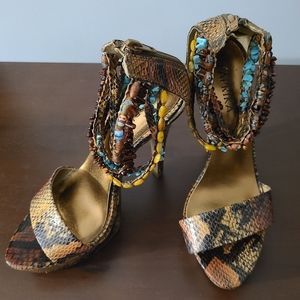 Paprika Women Platform Heels sz 5.5